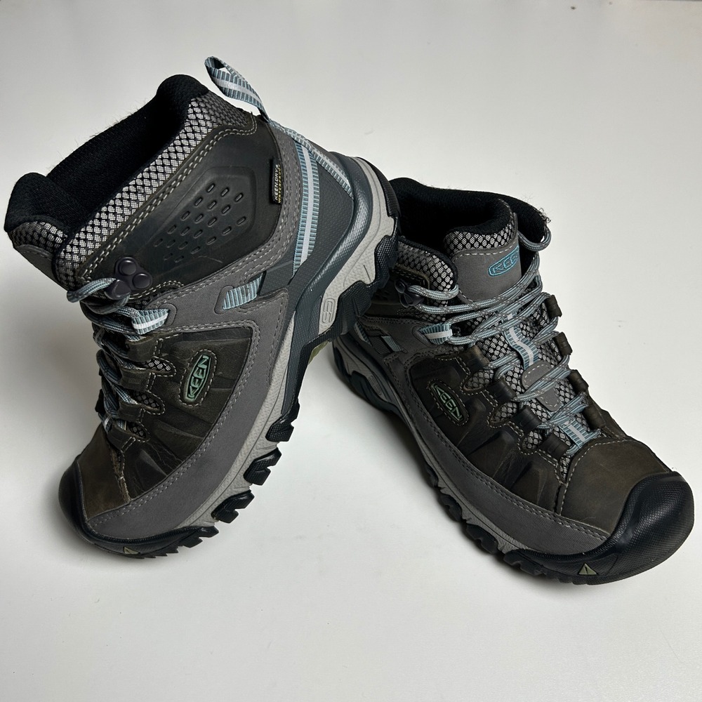 Keen Targhee III Mid Waterproof Hiking Boots Womens 6 Dark Earth Blue 1023040